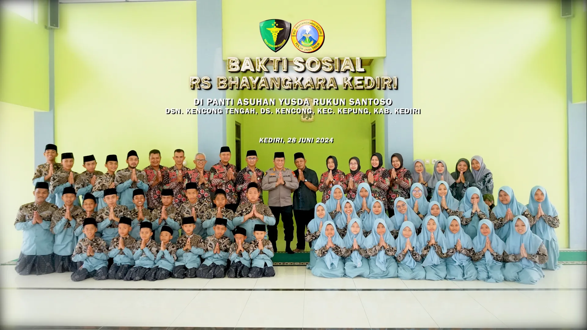 BAKTI SOSIAL RS BHAYANGKARA KEDIRI KE PANTI ASUHAN