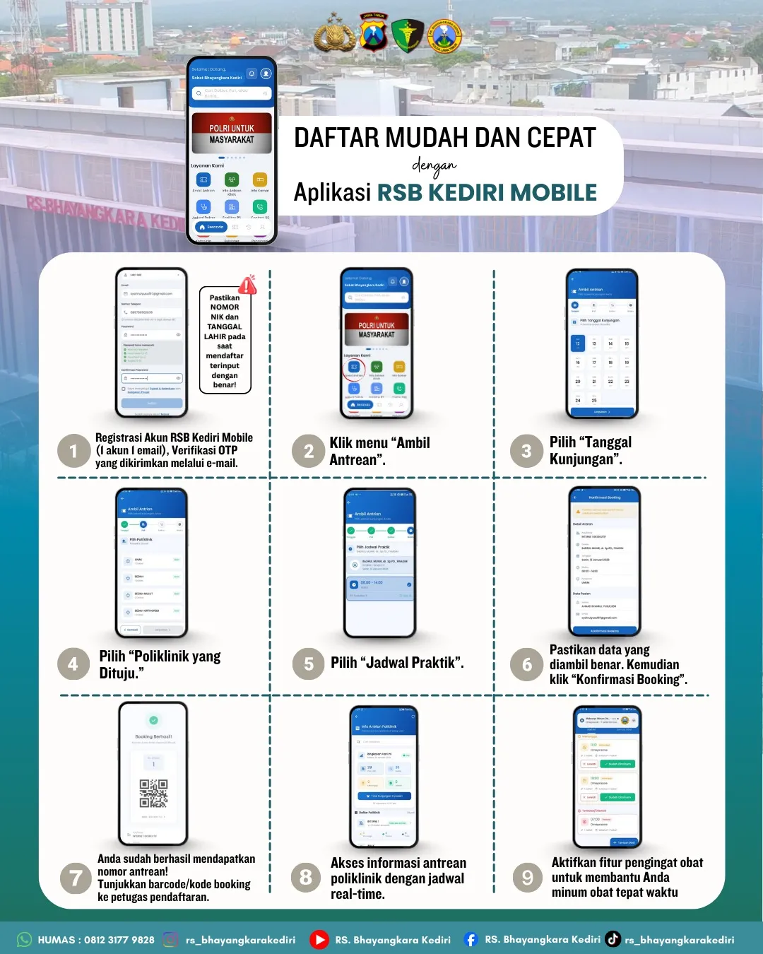 DAFTAR MUDAH & CEPAT VERSI TERBARU RSB KEDIRI MOBILE 